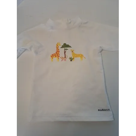Maglia UV Pretection Bianca Animali 6/12 M