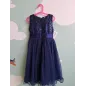 Vestito Blu Con Paiettes 9-10 A