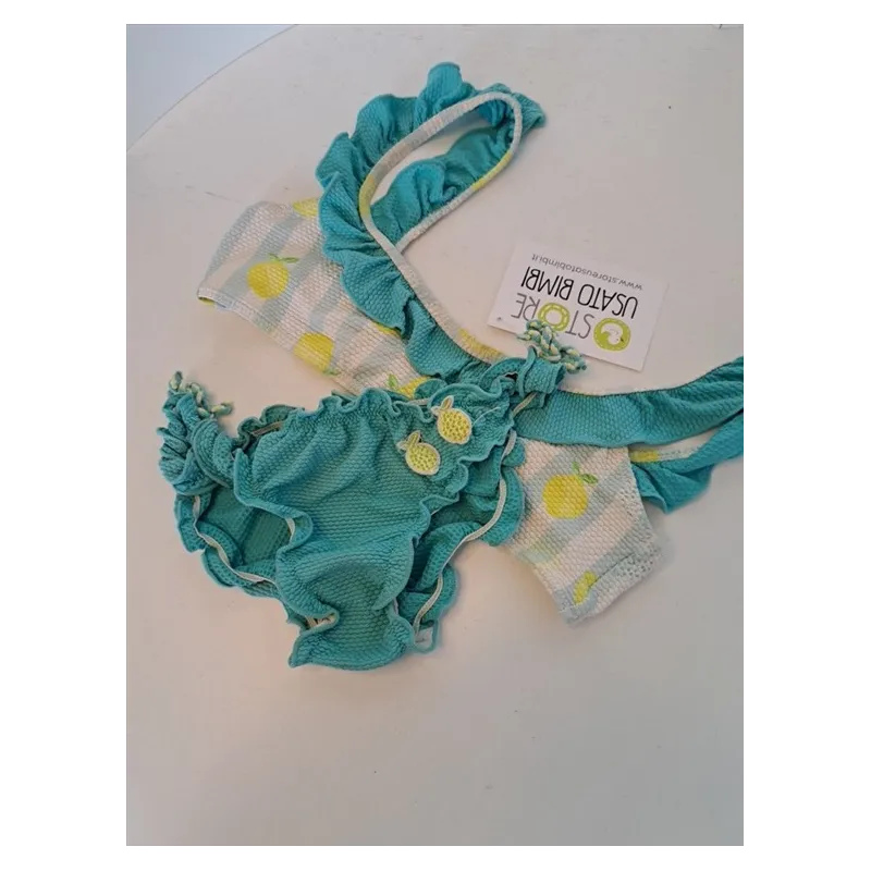 Bikini Ovs Azzurro E Limoni 7-8 A
