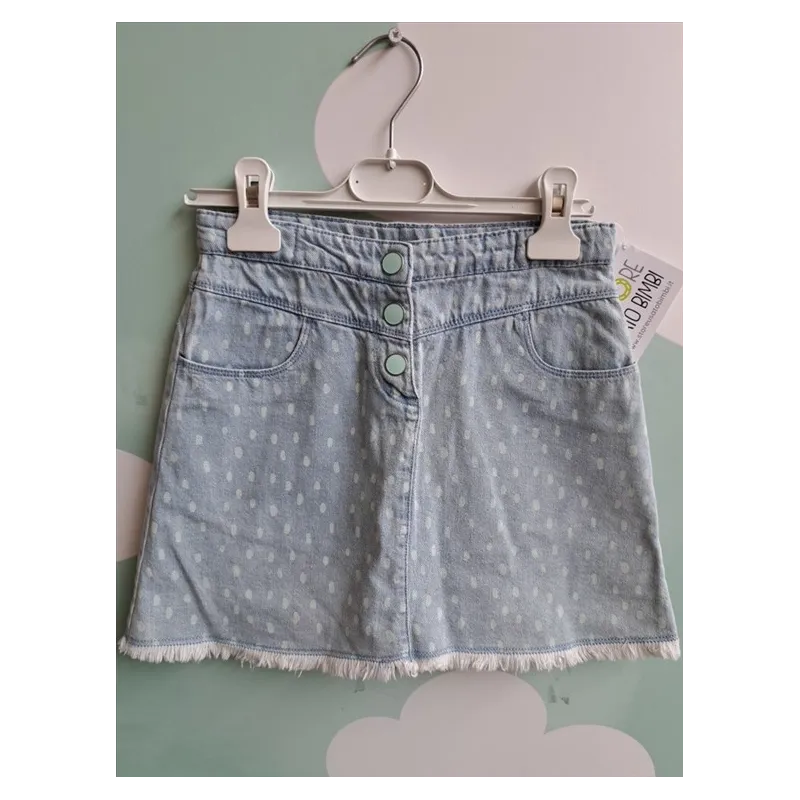 Gonna Pois Jeans Chiaro Du Pareil Au Meme 10 A