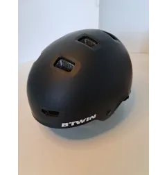 Casco Nero Btwin 52-55 Cm