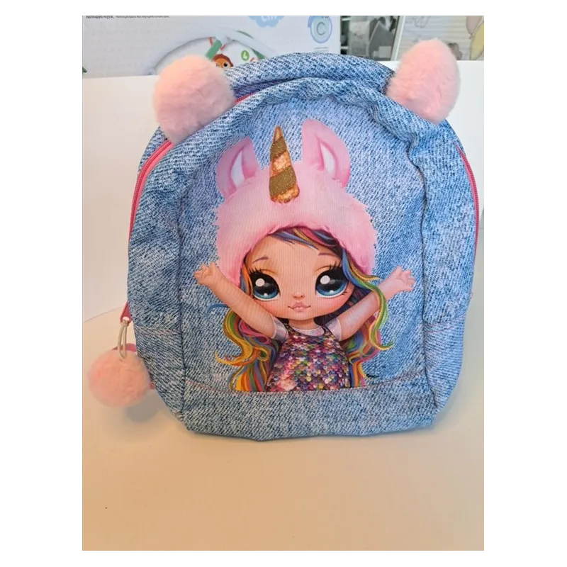 Zainetto Bambolina Unicorno Con Orecchie