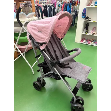 Passeggino Asalvo Baby Mombi2 Chiusura Ad Ombrello Capottina Rosa e Cambio Grigia Nuovo