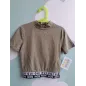 T Shirt Verde Militare Crop Corta Tally Weijl 9-10 A