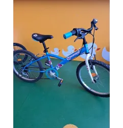 Bicicletta 20" Decathlon Azzurra Con Cambio