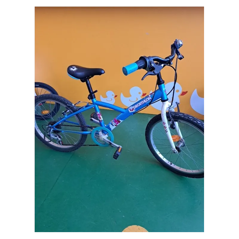 Bicicletta 20" Decathlon Azzurra Con Cambio