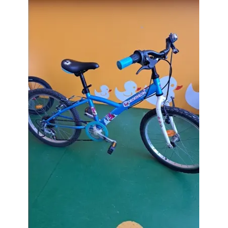 Bicicletta 20" Decathlon Azzurra Con Cambio