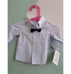 Camicia Azzurra Con Papillon 3 M