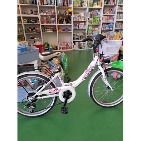 Bicicletta Bianca Con Cestino Esperia 20"