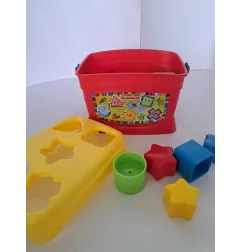 Gioco Incastri Fisher Price Bidoncino Rosso