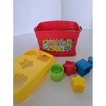 Gioco Incastri Fisher Price Bidoncino Rosso