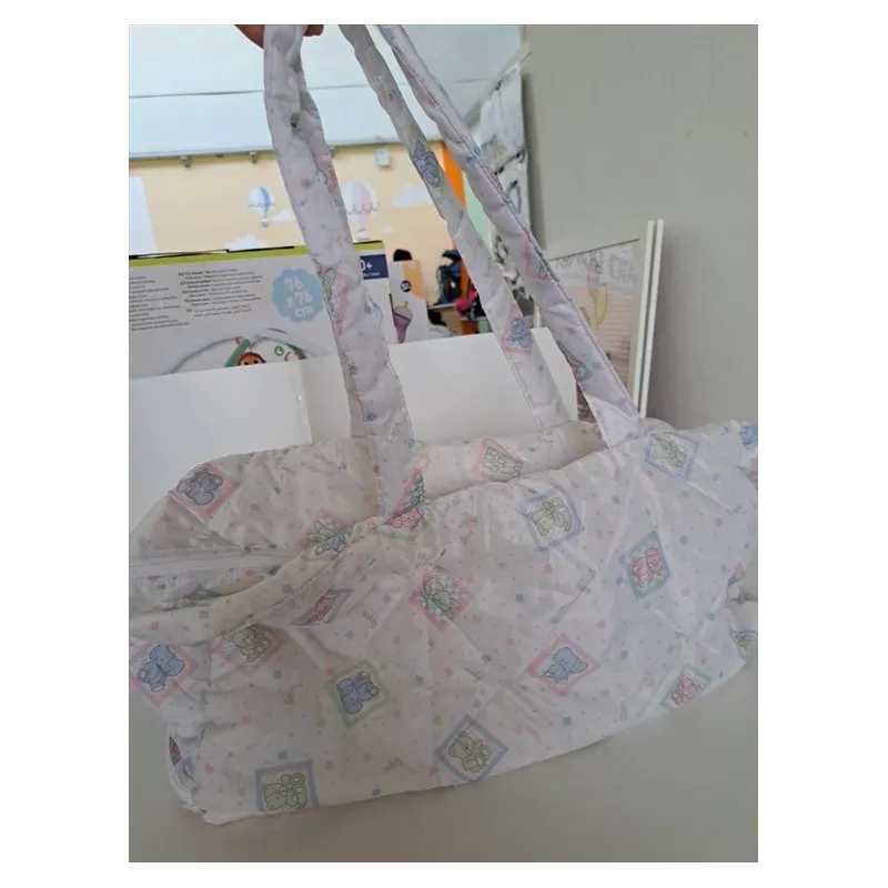 Borsa Per Ospedale / Viaggio / Neonato O Mamma Bianca Con Orsetti