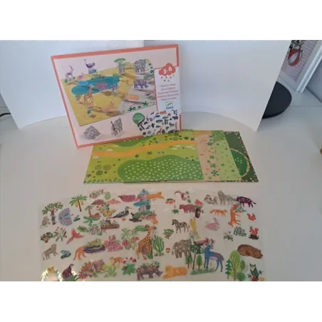 Gioco Con Adesivi Da Alzare Con Sfondi Djeco