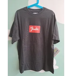 T Shirt Nera Fender 11/12 A