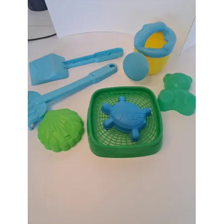 Set Da Spiaggia Paletta, Rastrello, Setaccio, Formine