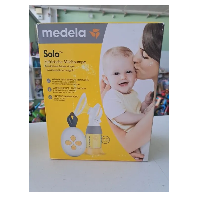 Tiralatte Medela Solo Con Tettarella Calma Nuova + 1 Tettarella Di Cambio