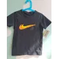 T Shirt Nike Nera Baffo Arancione 6/7 A