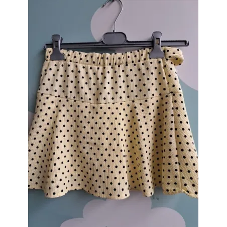Gonna Pantaloncino Gialla A Pois Zara 11-12 A