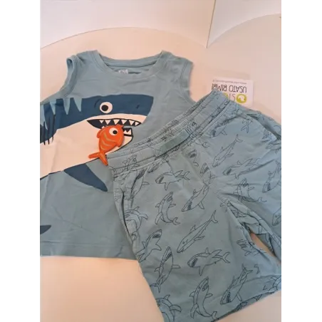 Completo Canotta + Pantaloncini Squalo 4 A