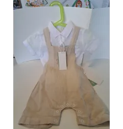 Completo In Lino Salopett e Camicia Bianca IDO 18 M Nuovo