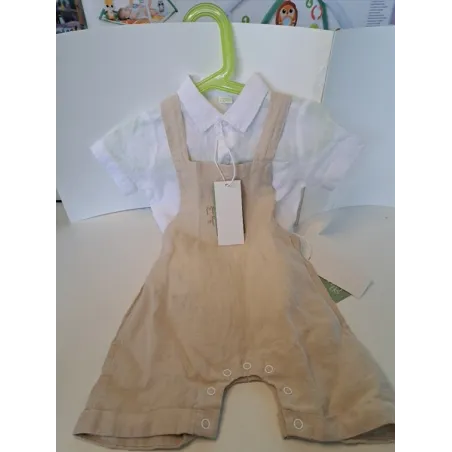 Completo In Lino Salopett e Camicia Bianca IDO 18 M Nuovo