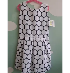 Vestito Bianco / Blu 10 A