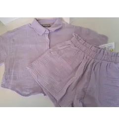 Completo Lilla Camicetta Pantaloncini 9 A