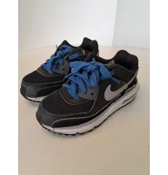 Scarpe Nike Airmax Nere Con Lacci Blu N.28