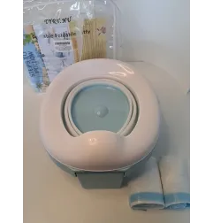 Vasino Bianco E Azzurro Con Sacchettini
