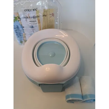 Vasino Bianco E Azzurro Con Sacchettini