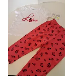 T Shirt Con Leggings Coccinella 9/12 M