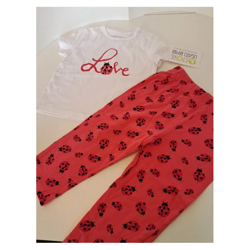 T Shirt Con Leggings Coccinella 9/12 M