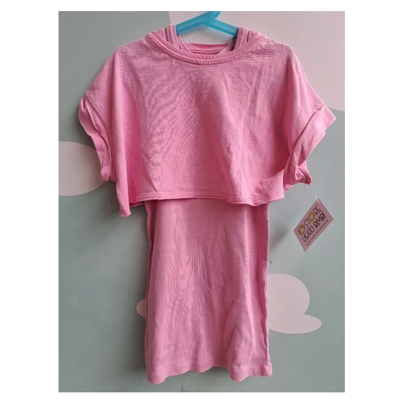 Canotta Rosa Con T Shirt Crop Rosa Zara 9/10 A