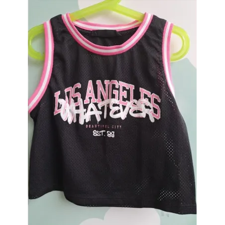 Top Nero E Rosa 8/9 A
