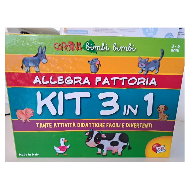 Gioco Memo E Incastri Allegra Fattoria 3 In 1