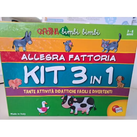 Gioco Memo E Incastri Allegra Fattoria 3 In 1