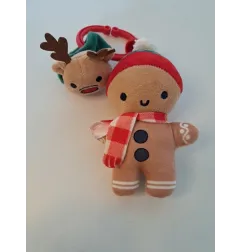 Portachiave Omino Biscottino e Renna Bellissimo