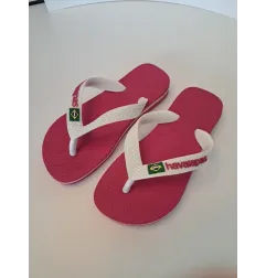 Infradito Havaianas Rosa e Bianche N 27/28