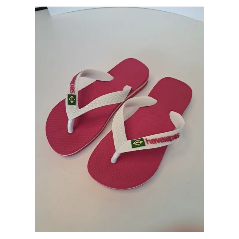 Infradito Havaianas Rosa e Bianche N 27/28