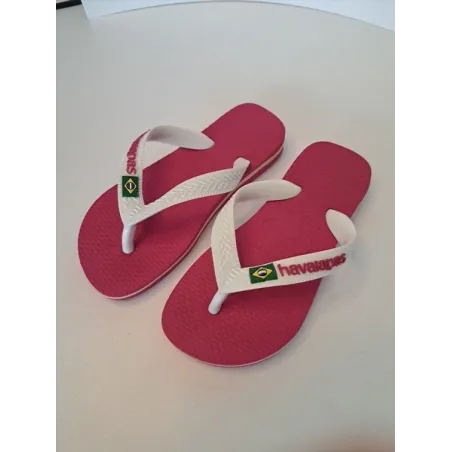 Infradito Havaianas Rosa e Bianche N 27/28
