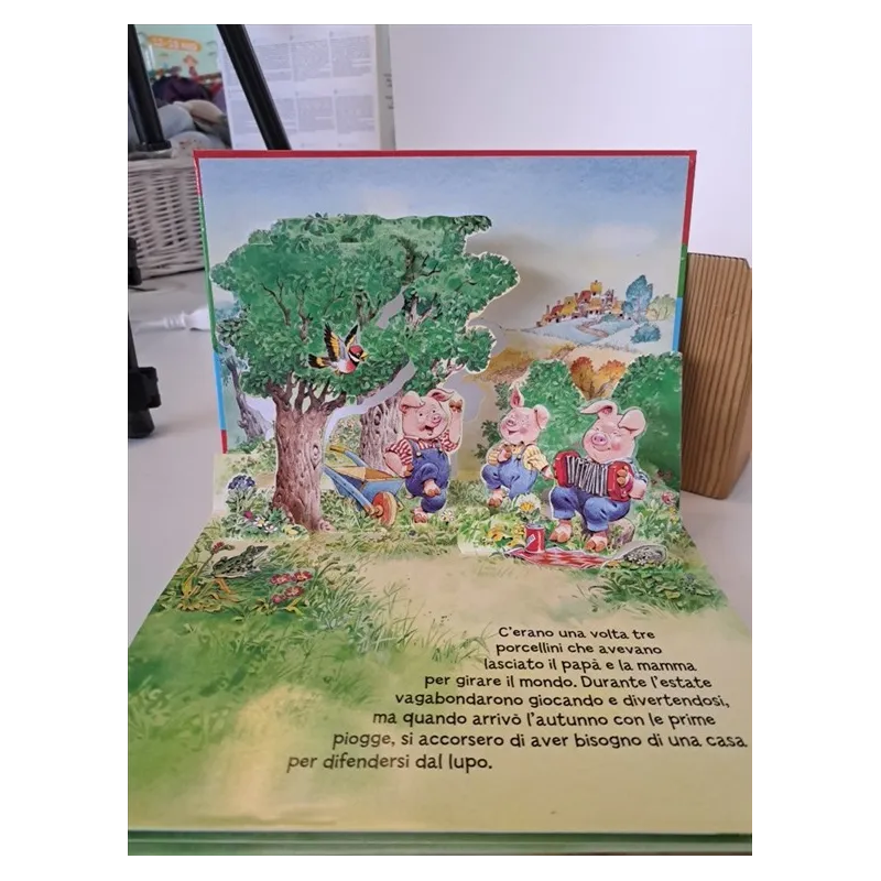 Libro Pop Up I Tre Porcellini Tony Wolf