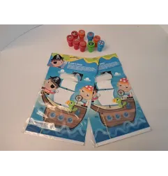 Sacchetti Per Regali Per Feste + Timbri Tema Pirati
