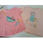 T Shirt Rosa Bimba Coniglietto e Fenicottero Marsupio 7 A - 2 PZ