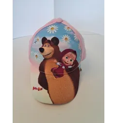 Cappello Con Visiera Masha e Orso