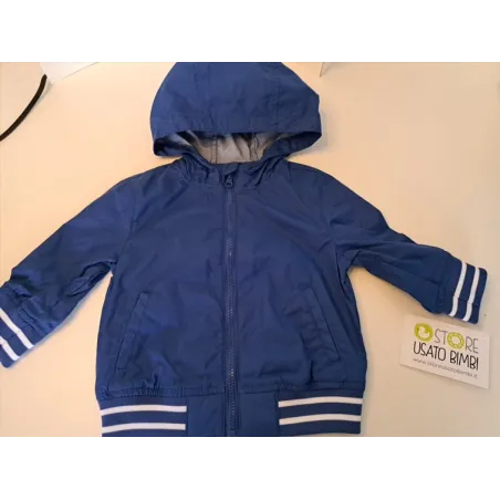 Giubbino Blu Antivento / Pioggia Prenatal 3/6 M