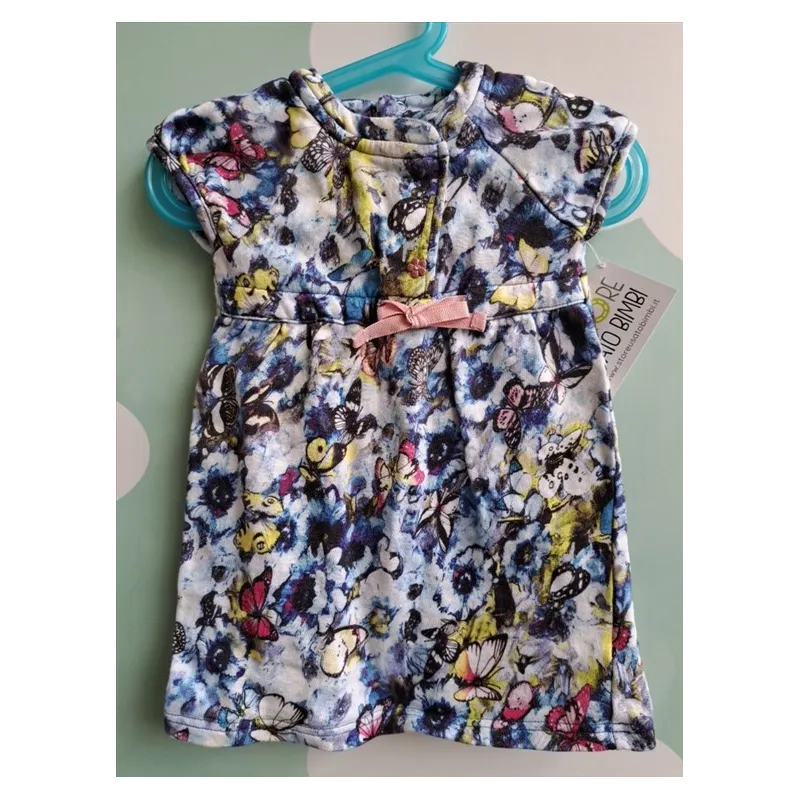 Vestito Blu Fiori E Farfalle Cycleband 24 M