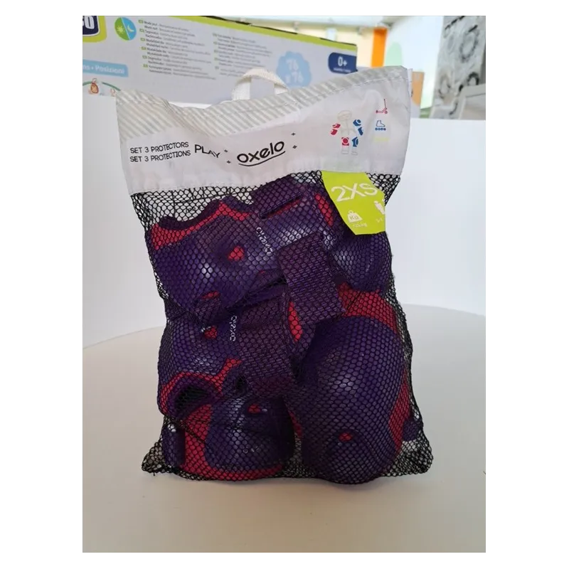 Protezioni Per Pattini Oxelo Ginocchia, Gomiti E Polsi Rosa E Viola 2XS 3-7 A Protezioni Per Pattini Oxelo Ginocchia, Gomiti E Polsi Rosa E Viola 2XS 3-7 A