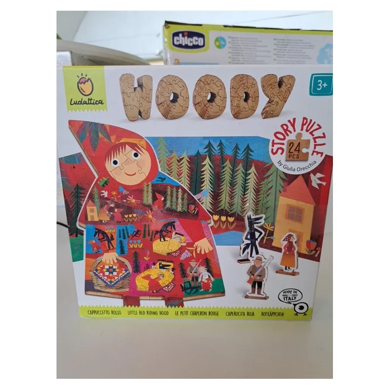 Gioco Story Pouzzle In Legno Cappuccetto Rosso