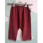Pantaloni Stile Etnico Eleganti Bordeaux 6 A