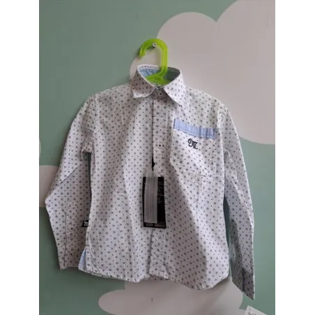 Camicia Bianca Con Crocette Nuova 7 A